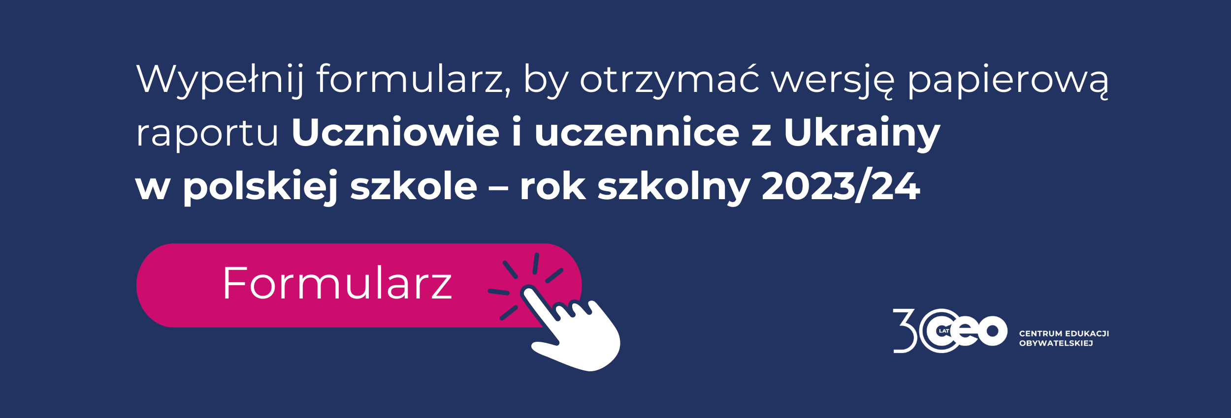 Przedstawiamy raport „Uczniowie i uczennice z Ukrainy w polskiej szkole – rok szkolny 2023/24”