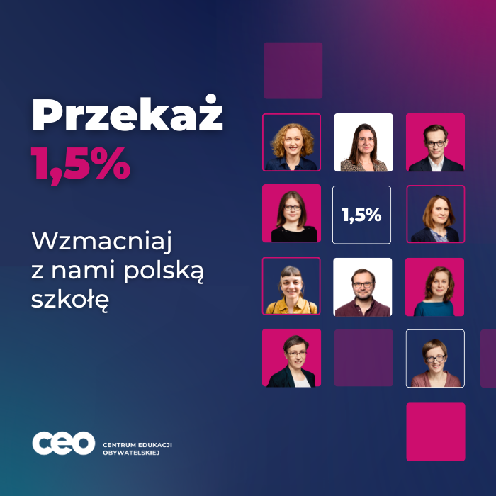 Baner przekaż 1.5% CEO
